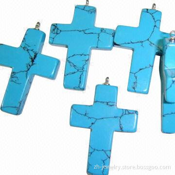 Turquoise Cross Beads, 100% Natural, Different Sizes (2 to 100mm) Shapes and Styles Available